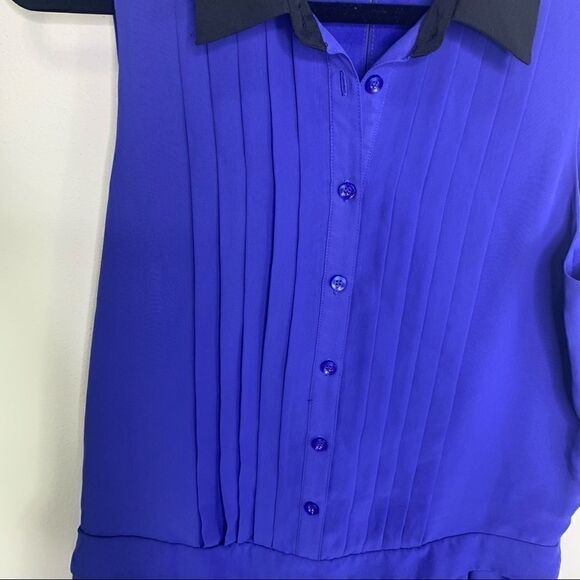 BCBGeneration cobalt blue back collar dress B1 - Picture 5 of 10